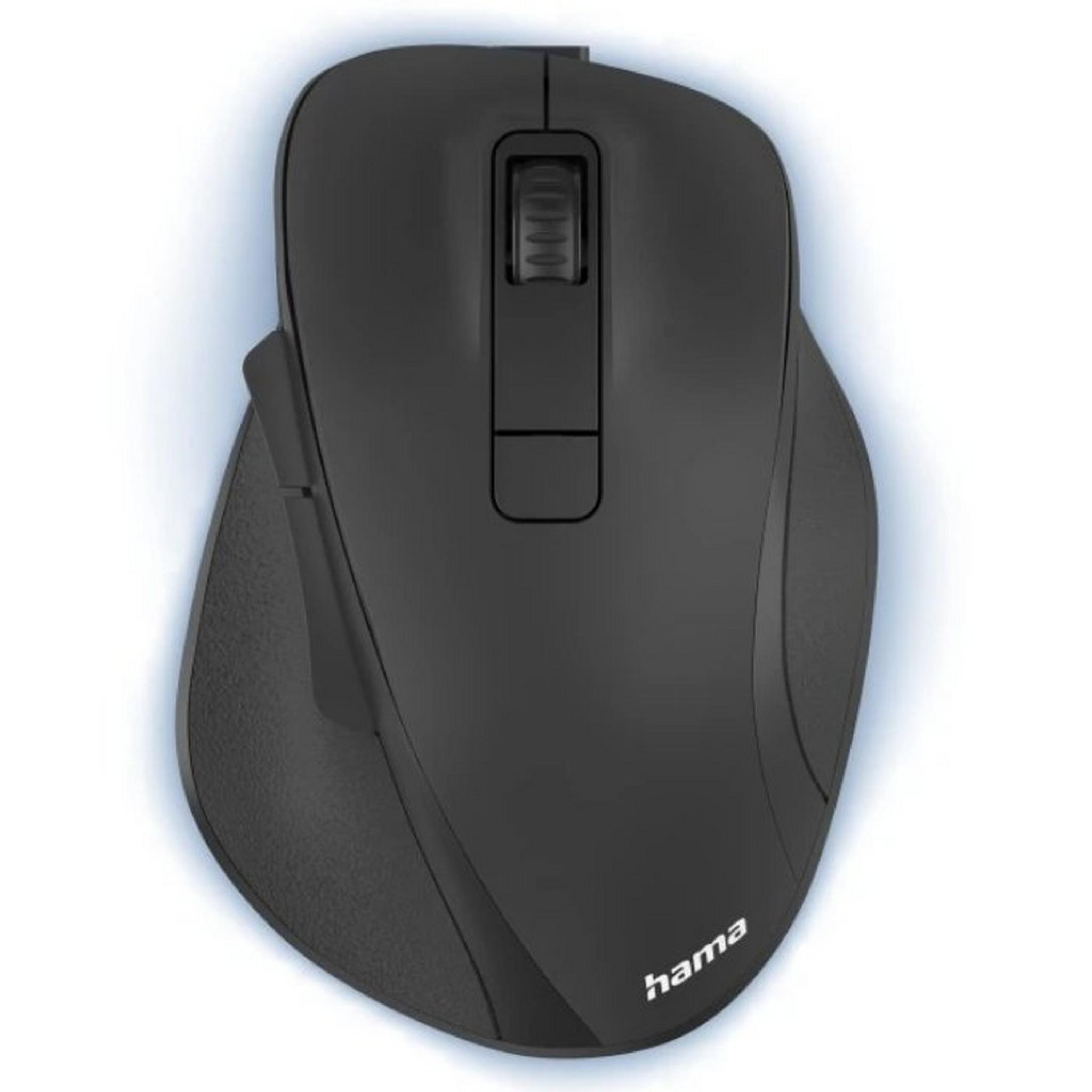 Hama MW-500 Recharge Optical 6-Button Wireless Mouse, 173032 – Black