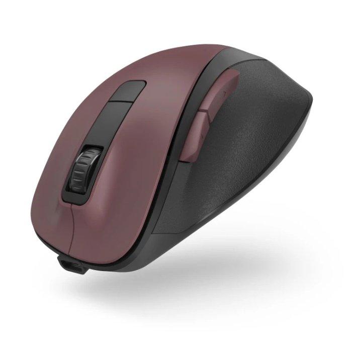 Hama MW-500 Recharge Optical 6-Button Wireless Mouse, 173033 – Bordeaux Red