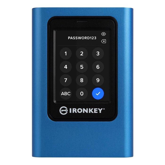 Buy Kingston ironkey vault privacy 80 external ssd, xts-aes 256-bit encrypted, 960gb, ikvp8... in Kuwait