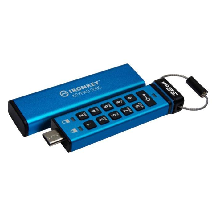 Buy Kingston ironkey keypad 200c type-c hardware-encrypted usb flash drive, 32gb, fips 140-... in Kuwait