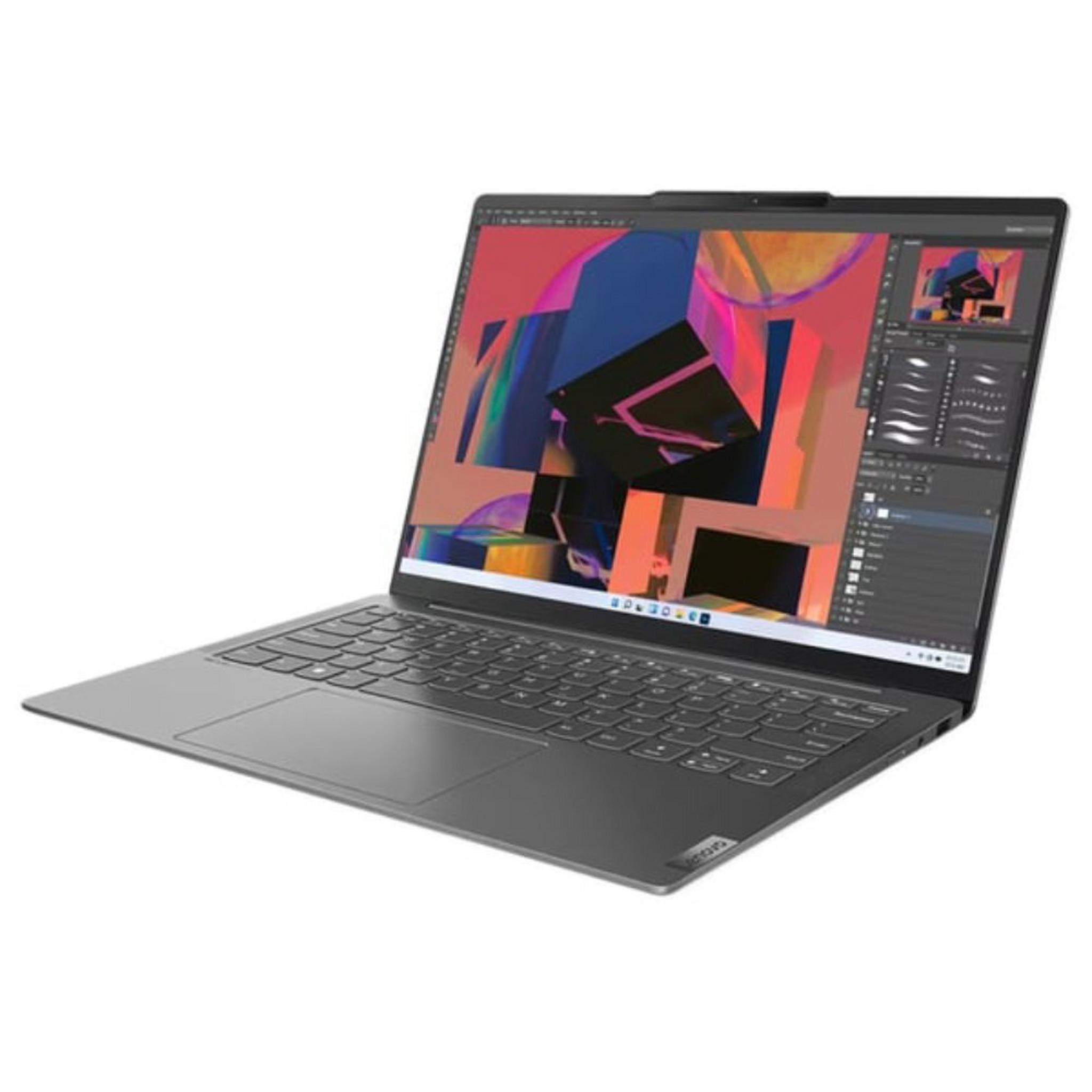 Lenovo Yoga Slim 6 Laptop, Intel Core i7, 16GB RAM, 1TB SSD, 14-inch, Intel Graphics Iris Xe, Windows 11 Home, 83E0002FAX – Grey