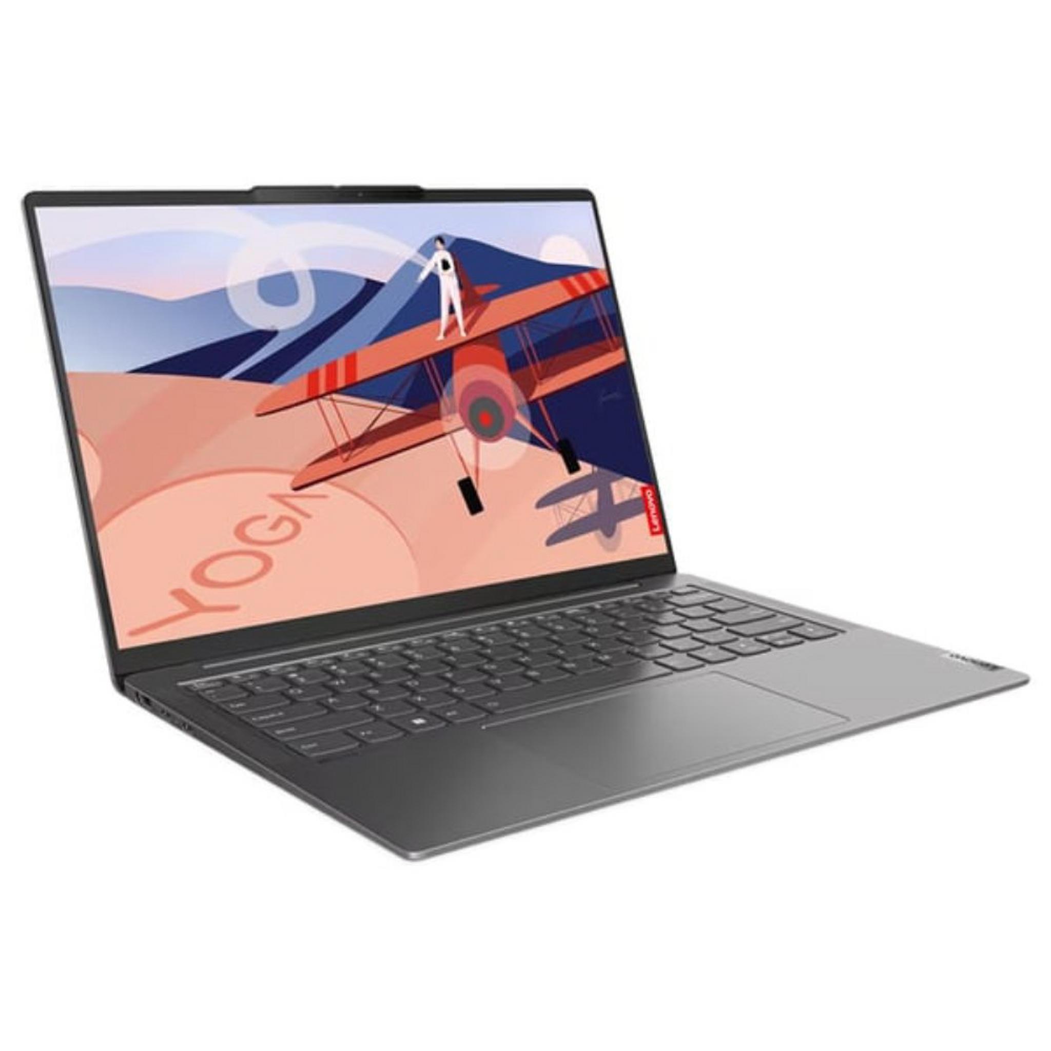 Lenovo Yoga Slim 6 Laptop, Intel Core i7, 16GB RAM, 1TB SSD, 14-inch, Intel Graphics Iris Xe, Windows 11 Home, 83E0002FAX – Grey