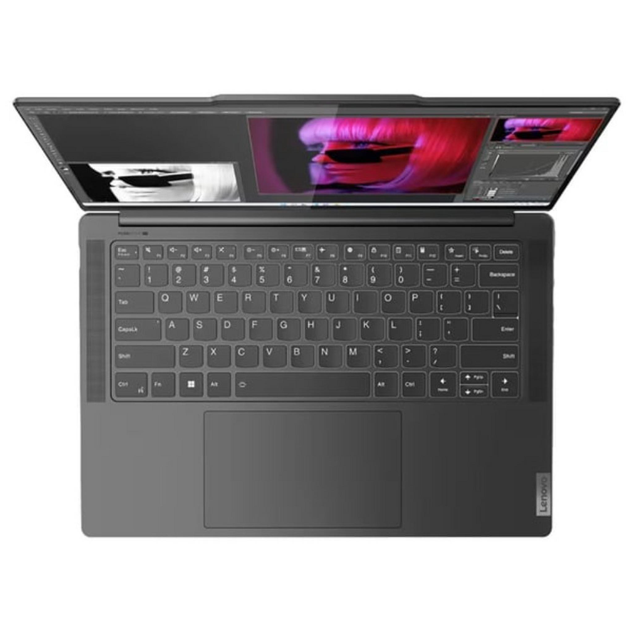 Lenovo Yoga Pro9 Laptop, Intel Core i7, 16GB RAM, 1TB SSD, 14.5-inch, nVidia GeForce RTX4050, Windows 11 Home, 83BU002SAX – Grey