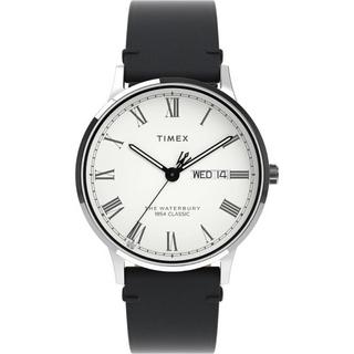 Buy Timex waterbury men’s watch, 40mm, leather strap, analog, tw2w15000 – black in Kuwait