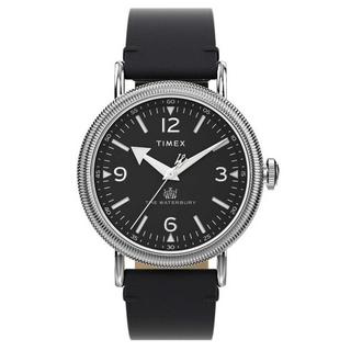 Buy Timex waterbury men's watch, analog, 40mm, leather strap, tw2w20200vm – black in Kuwait