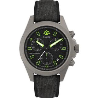 Buy Timex expedition men’s watch, 43mm, rubber strap, chrono, tw2v96300 – black in Kuwait