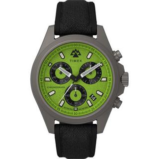 Buy Timex expedition men’s watch, 43mm, silicone strap, chrono, tw2v96400 – black in Kuwait