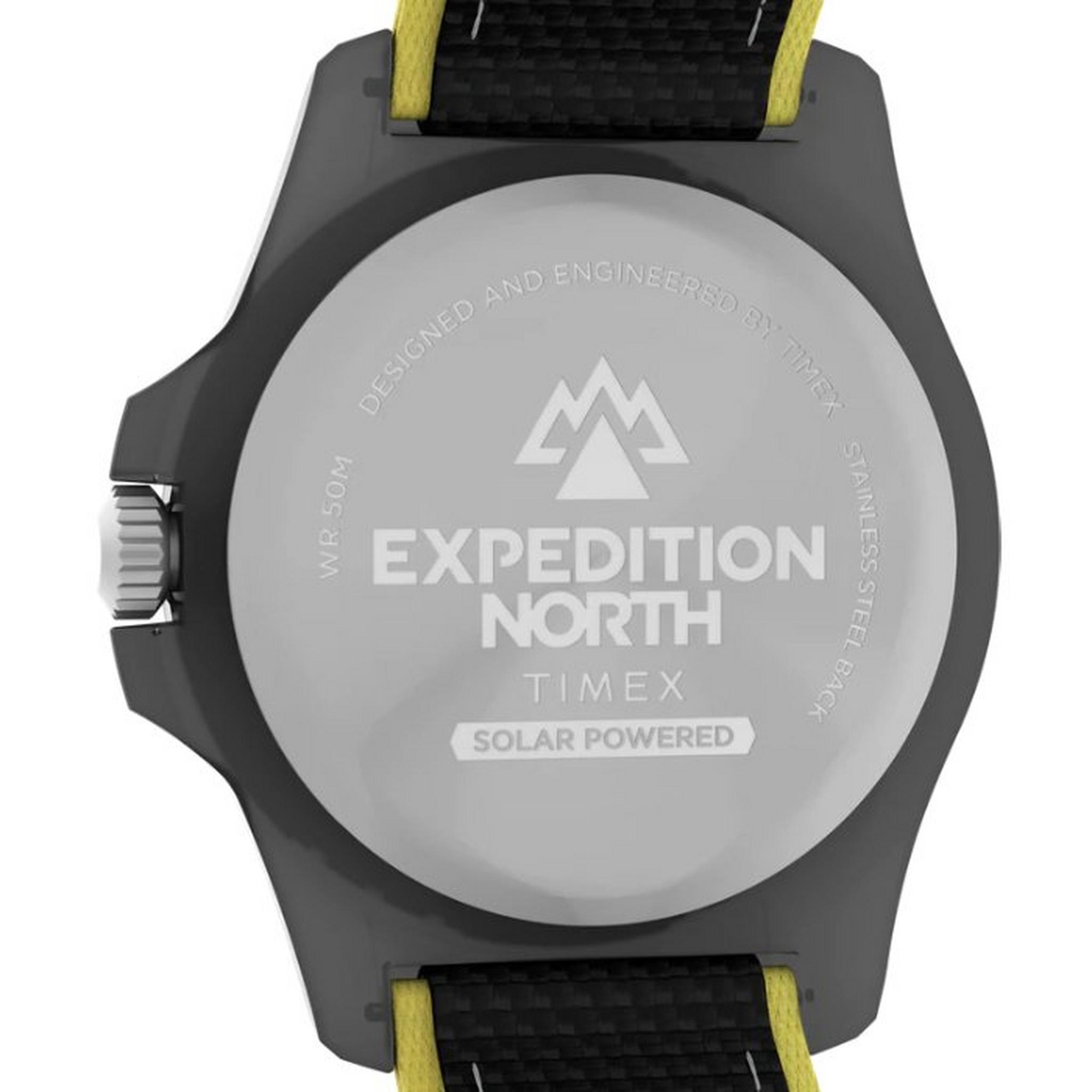 Timex Expedition Men’s Watch, 46mm, Tide Ocean Material Strap, Analog, TW2V66200 – Black