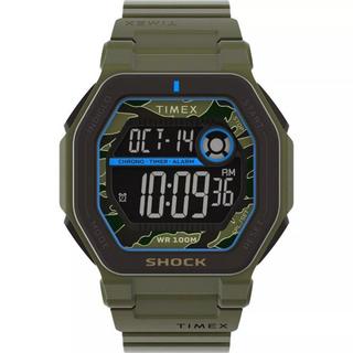 Buy Timex command men’s watch, 45mm, plastic strap, analog, tw2v93700 – green in Kuwait