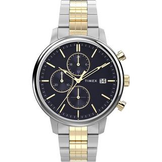 Buy Timex chicago men’s watch, 45mm, stainless steel strap, analog, tw2w13300 – silver/gold in Kuwait