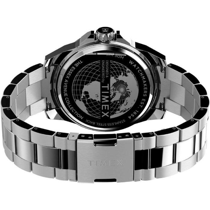 ساعة تايمكس إسيكس للرجال, 46 ملم, سوار ستانلس ستيل, انالوج, TW2W13900 – ستانلس ستيل