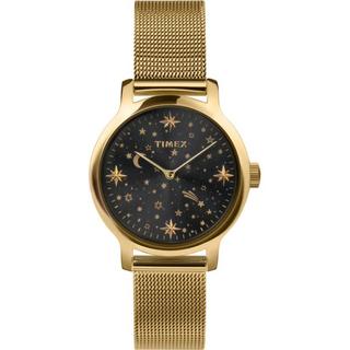 Buy Timex transcend women’s watch, 31mm, stainless steel strap, analog, tw2w21500 – gold in Kuwait