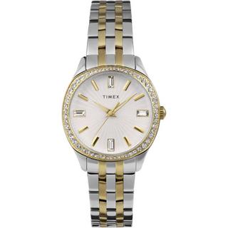 Buy Timex ariana women’s watch, 36mm, stainless steel strap, analog, tw2w17700 – silver/gold in Kuwait