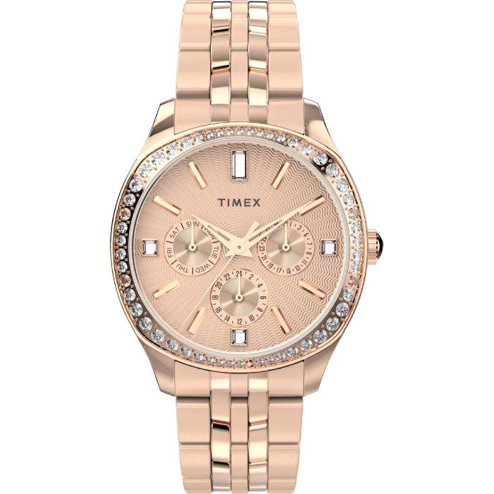 Buy Timex ariana women’s watch, 36mm, stainless steel strap, analog, tw2w17800 – rose gold in Kuwait