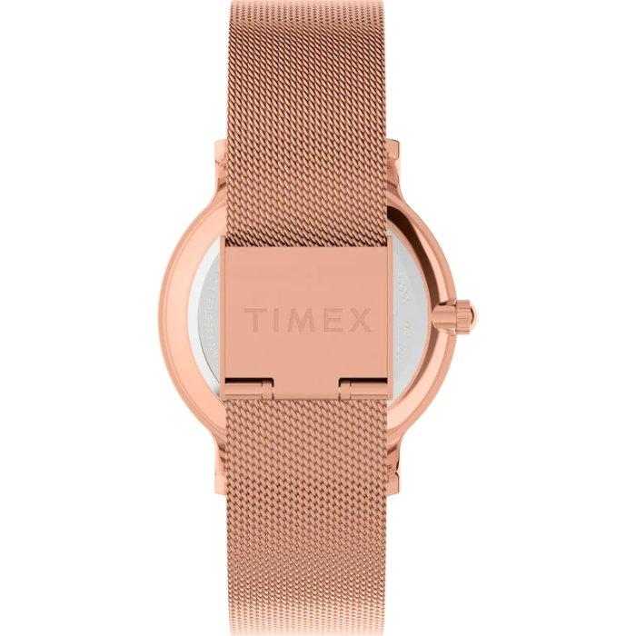 Timex Transcend Women’s Watch, 34mm, Stainless Steel Strap, Analog, TW2W19200 – Rose Gold