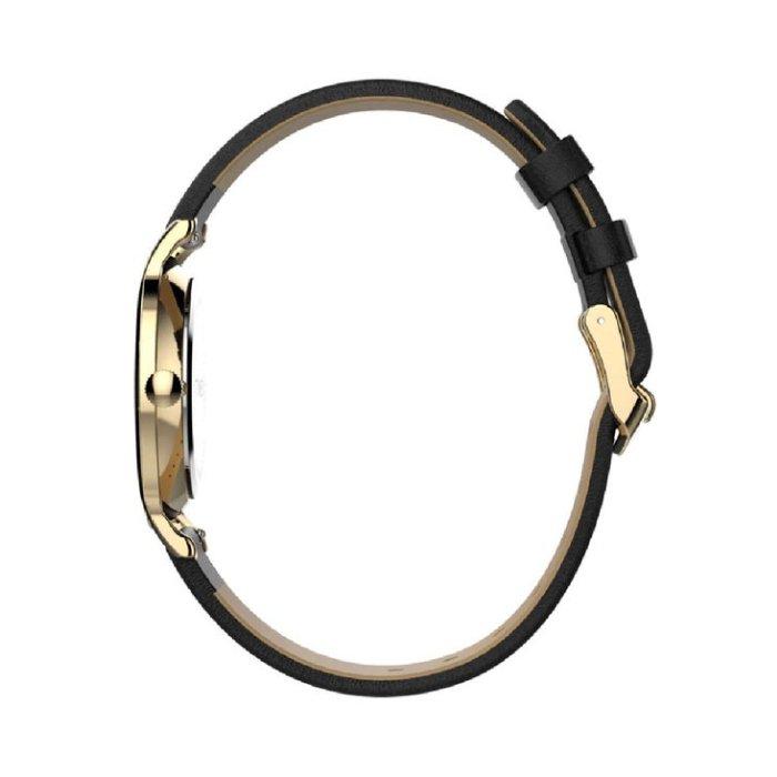 Timex Transcend Watch for Women, Analog, 34mm, Leather Strap, TW2V92600VM – Black