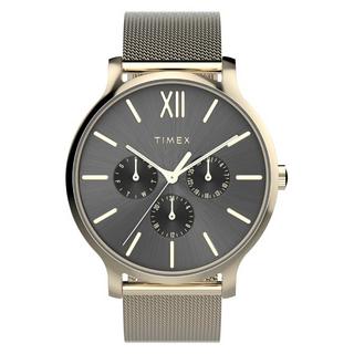 Buy Timex transcend watch for women, analog, 38mm, stainless steel strap, tw2w20000vm – gold in Kuwait