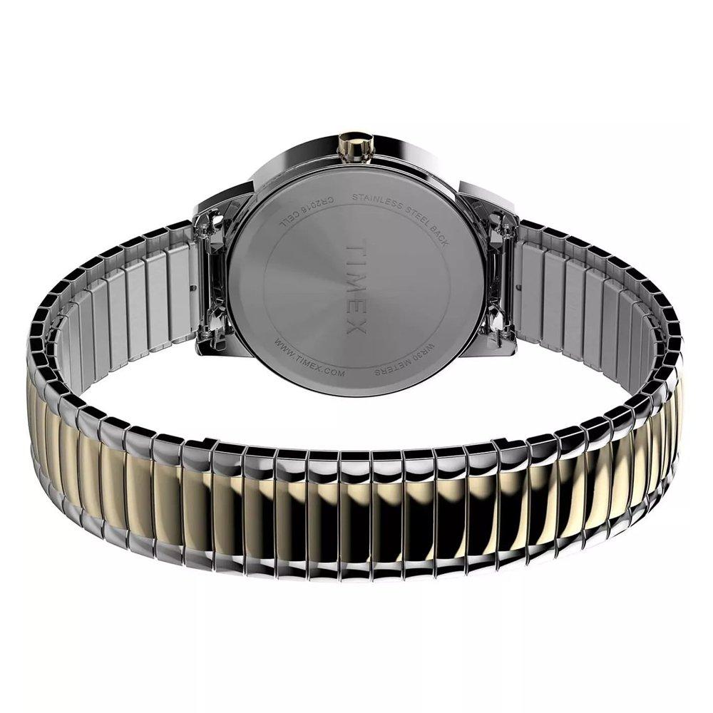 ساعة تايمكس إيزي ريدر للنساء، انالوج، 30 مم، سوار ستانلس ستيل، TW2V948006V - فضي/ذهبي