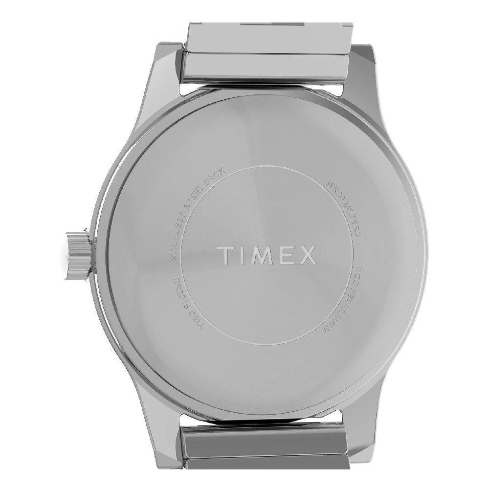 Timex Main Street Watch for Women, Analog, 25mm, Stainless Steel Strap, TW2W184006V– Silver