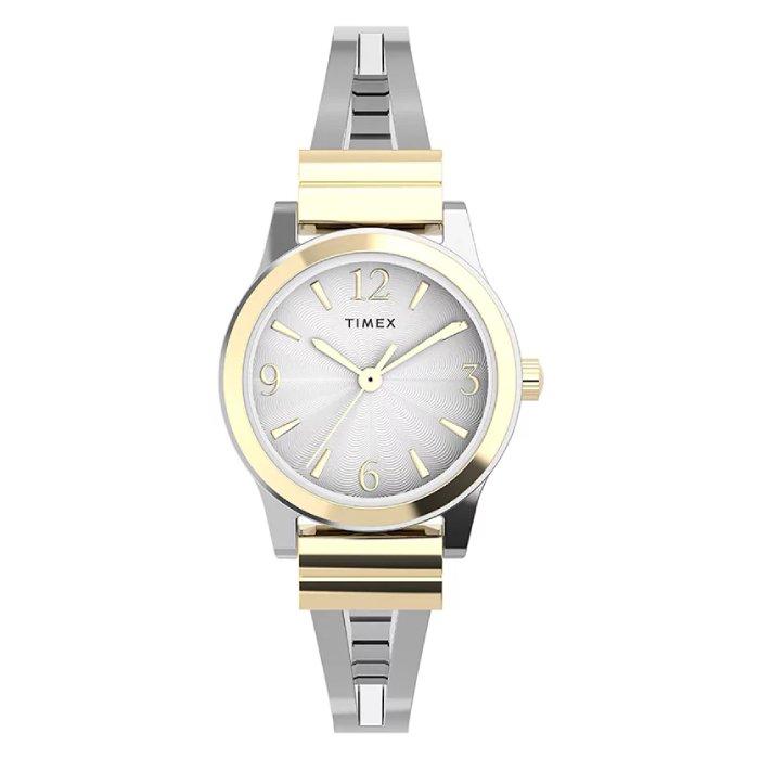Buy Timex main street watch for women, analog, 25mm, stainless steel strap, tw2w185006v – s... in Kuwait