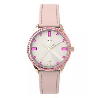 Buy Timex dress x bcrf women's watch, analog, 32mm, leather strap, tw2v95700 – pink in Kuwait
