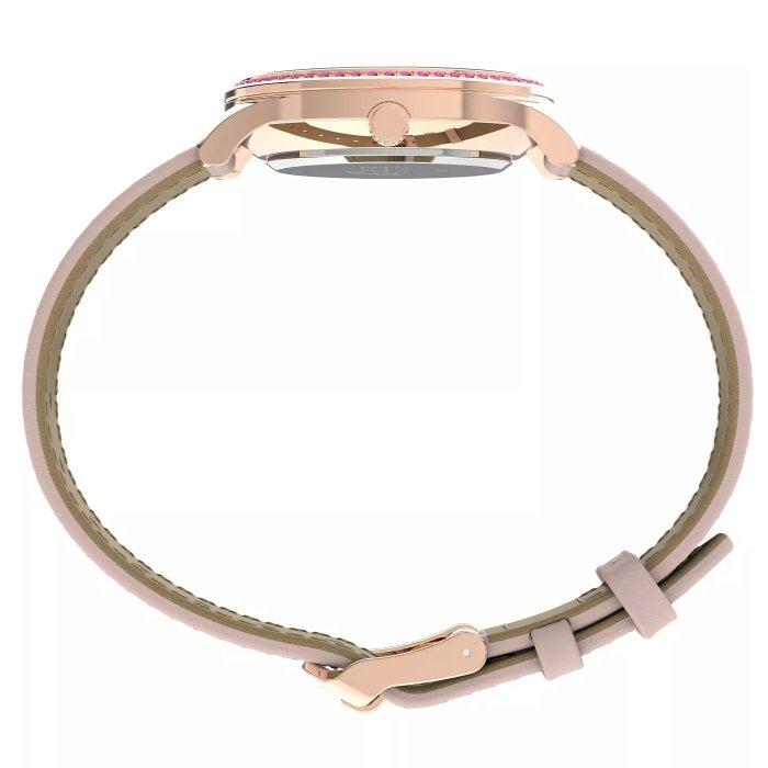 ساعة دريس x بي سي ار اف للنساء من تايمكس، انالوج، 32 ملم، سوار ستانلس ستيل، TW2V95700 – وردي