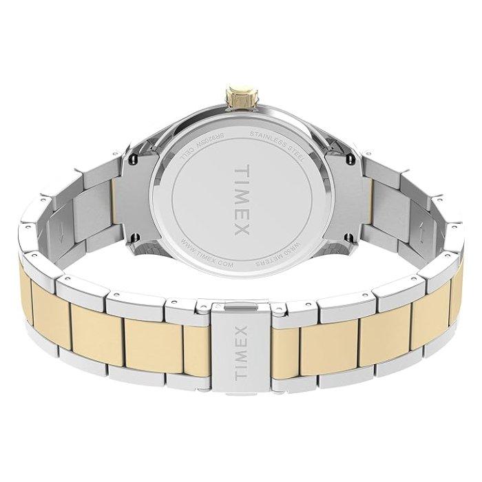 Timex Dress Multifunction Watch for Men, Analog, 42mm, Stainless Steel Strap, TW2V95500QV – Silver&Gold