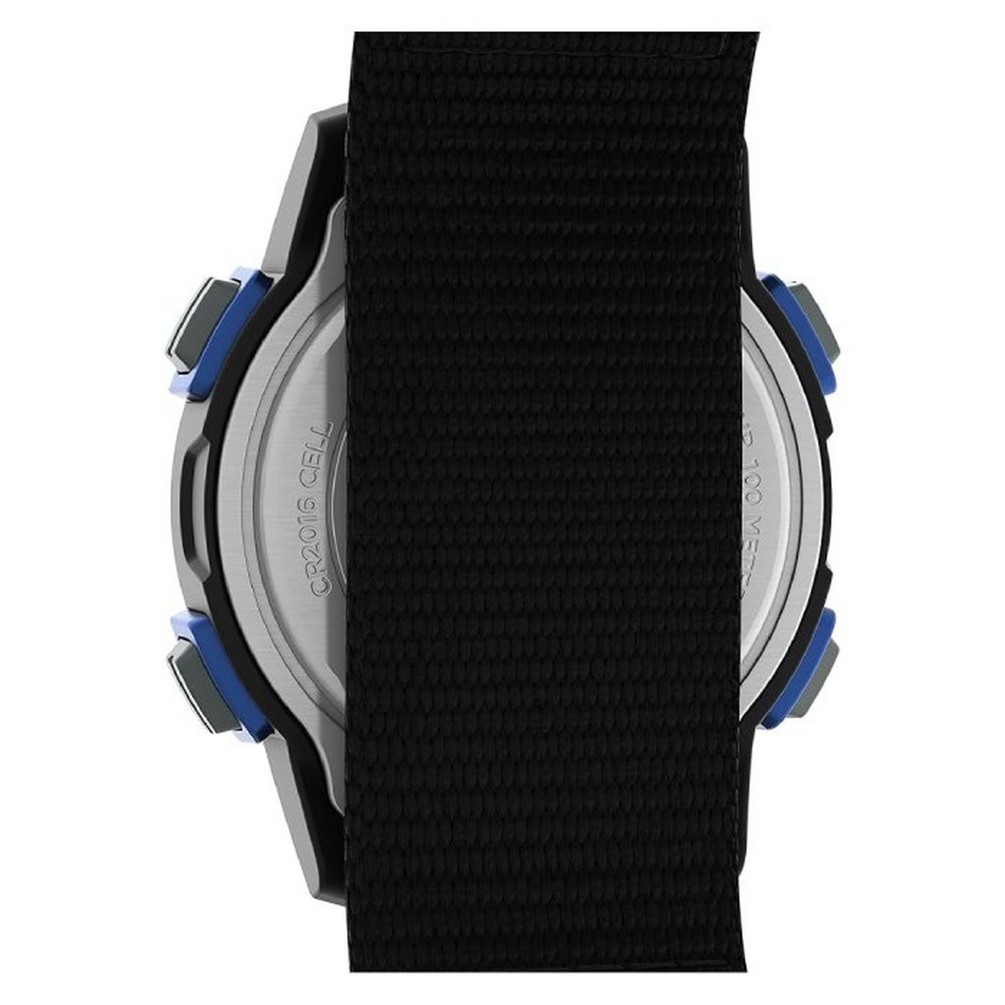 ساعة إكسبيديشين كات للجنسين من تايمكس، ديجيتال، 33 مم، سوار من القماش، TW4B28900VM – أسود