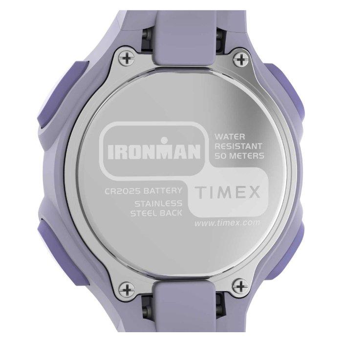 Timex Ironman Watch for Women, Digital, 34mm, Resin Strap, TW2W17100VM – Purple