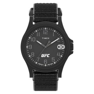 Buy Timex ufc apex watch for men, analog, 40mm, fabric strap, tw2v90800uy – black in Kuwait