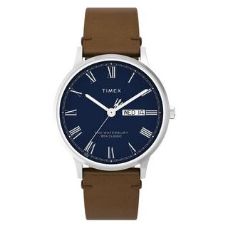 Buy Timex waterbury classic watch for men, analog, 40mm, leather strap, tw2w14900vm – brown in Kuwait