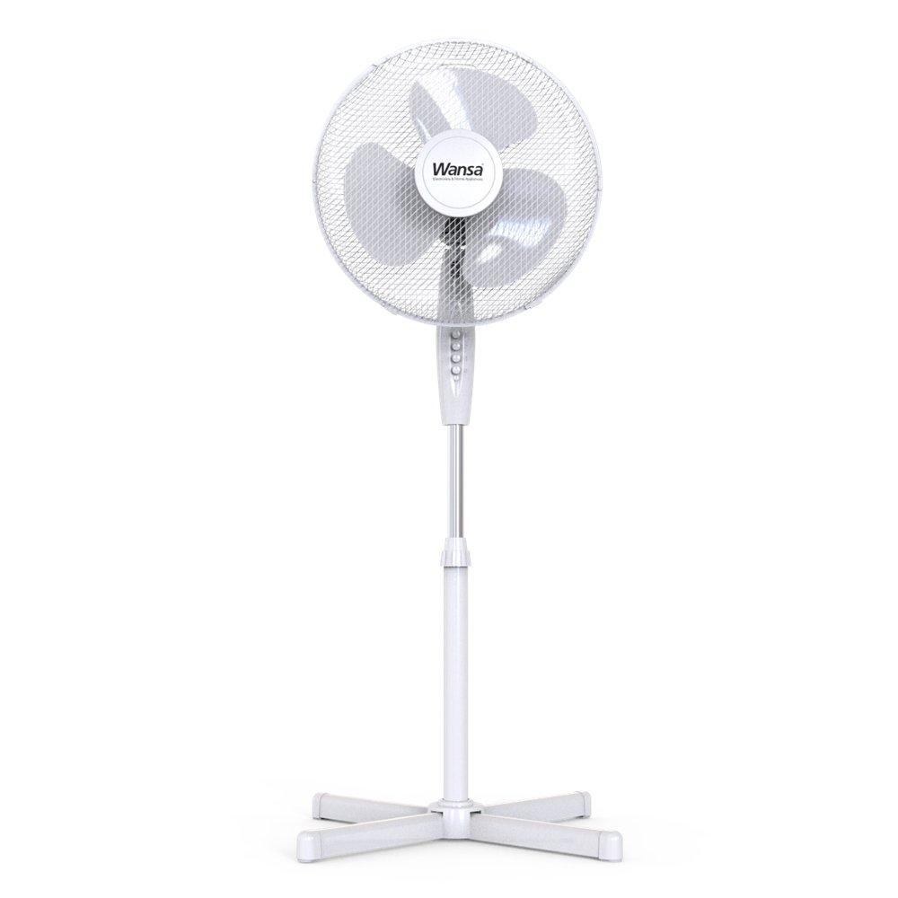 Buy Wansa stand fan, 16inch, 45 watt, tx-1608 - white in Kuwait