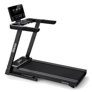 Buy Wansa foldable treadmill, 2. 0hp, 1-16km/h, 7415ea – black in Kuwait