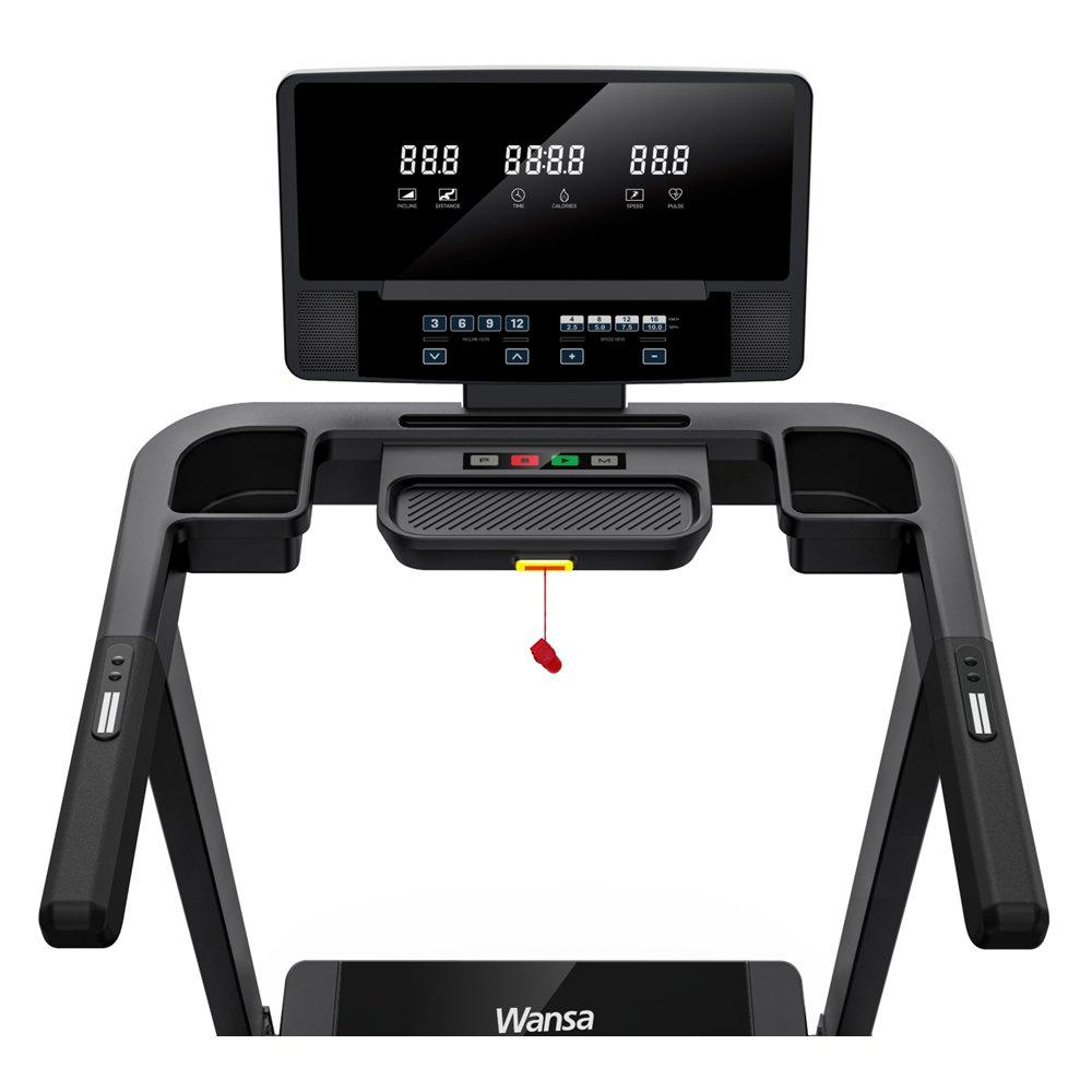 Wansa Treadmill, 2.0HP, 1-16KM/H, 7415EA – Black