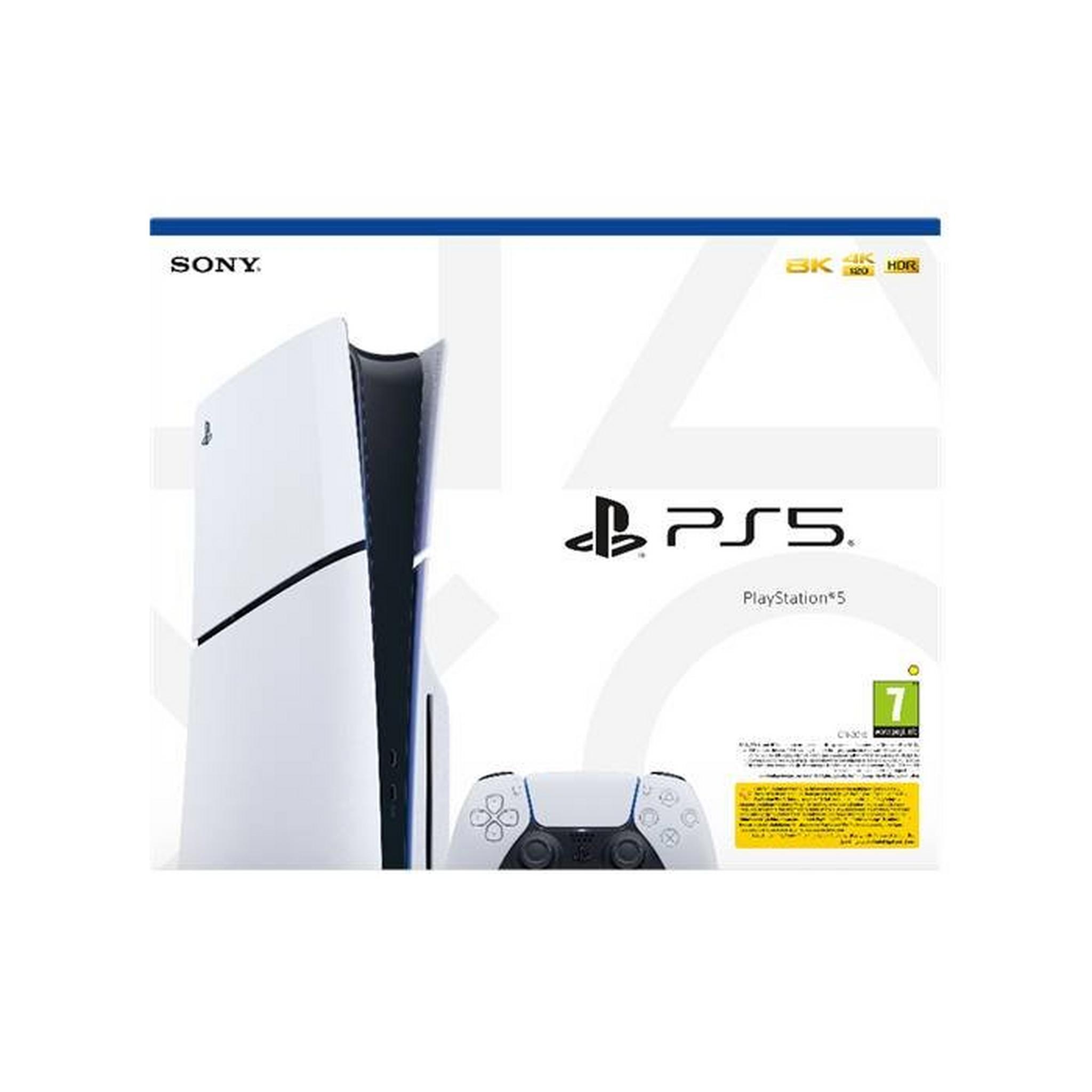 Sony PlayStation 5 Slim - Disc Edition Console, CFI-2016A01Y – White