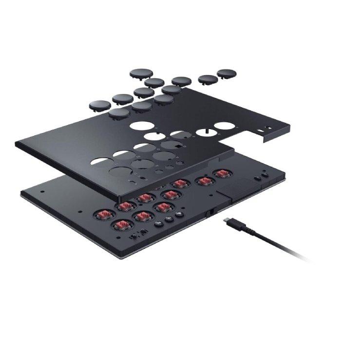 وحدة تحكم الأركيد البصرية لجميع الأزرار كيتسوني من ريزر، لأجهزة بلايستيشن 5 والكومبيوتر، RZ06-05020100-R3U1  – أسود