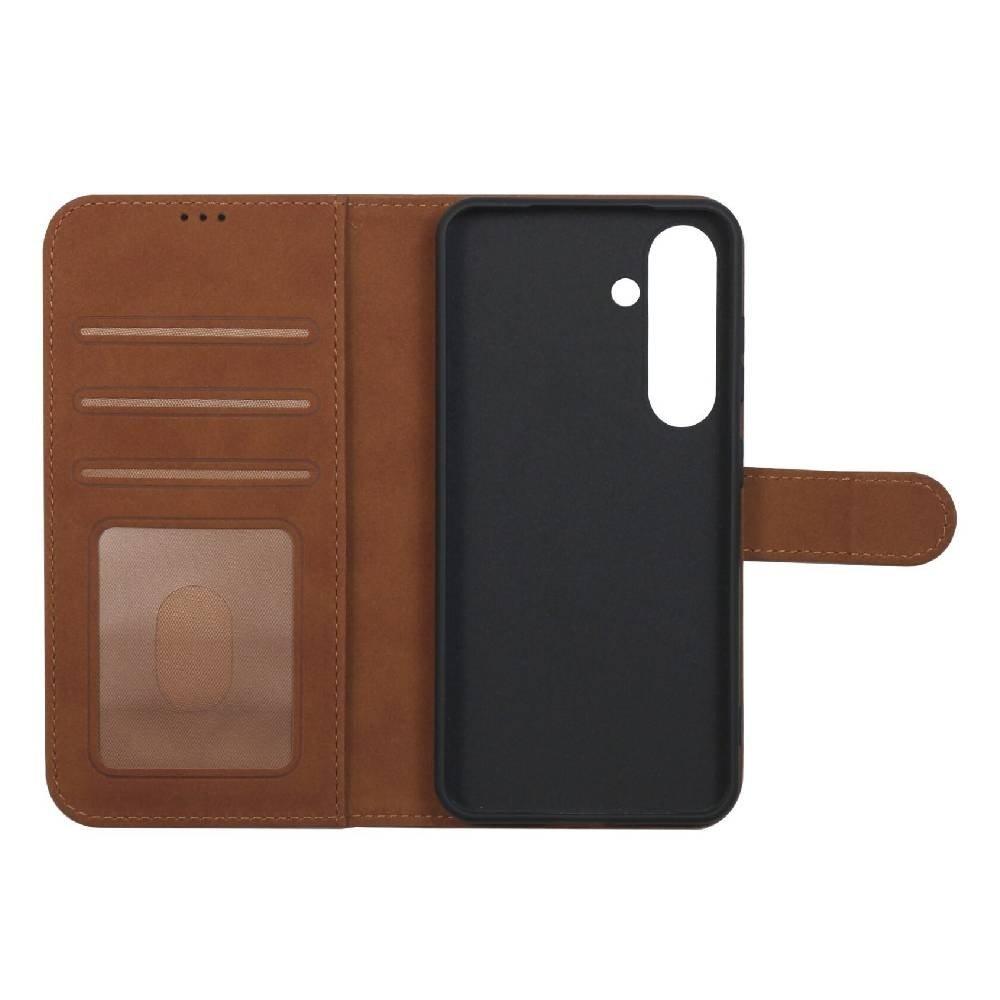 غطاء حماية فليب فولد لهاتف سامسونج اس 24 من إي كيو - بني