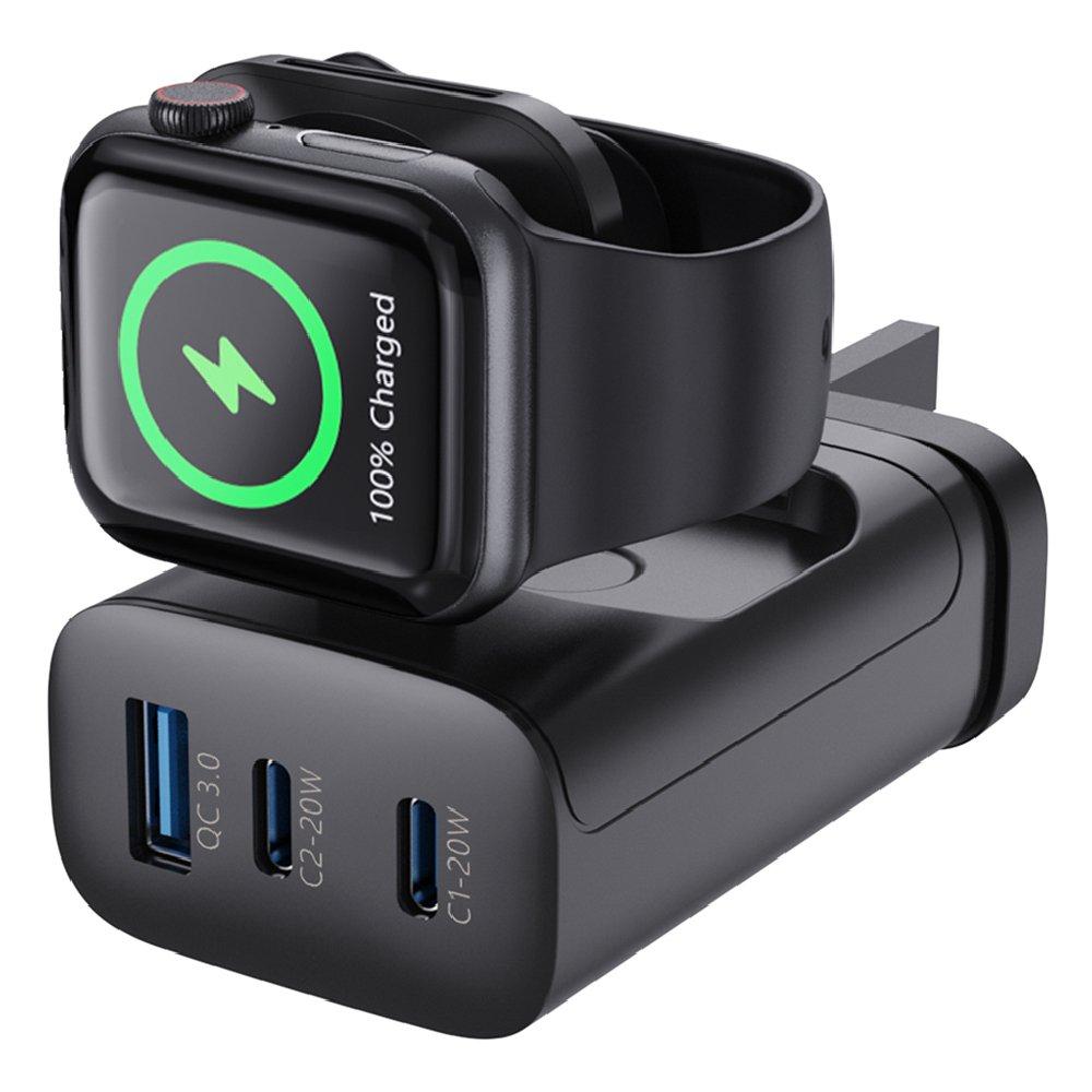 EQ 4 in 1 3Port Charger, 43W, VTX-WV33UK-CCA – Black