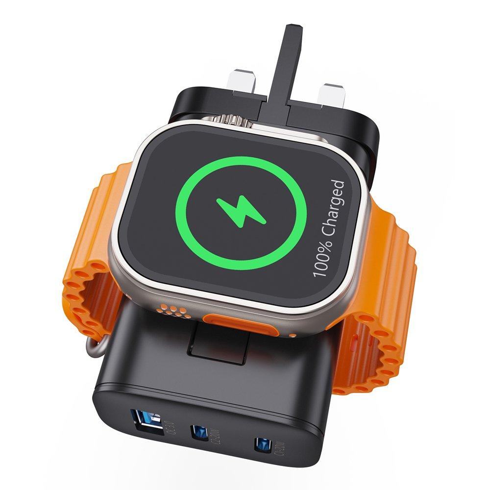 EQ 4 in 1 3Port Charger, 43W, VTX-WV33UK-CCA – Black