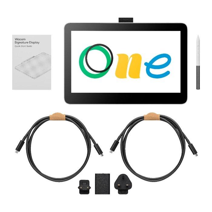 Wacom One 12 Touch Pen Display Tablet, 11.6-inch, DTC121W0B – White