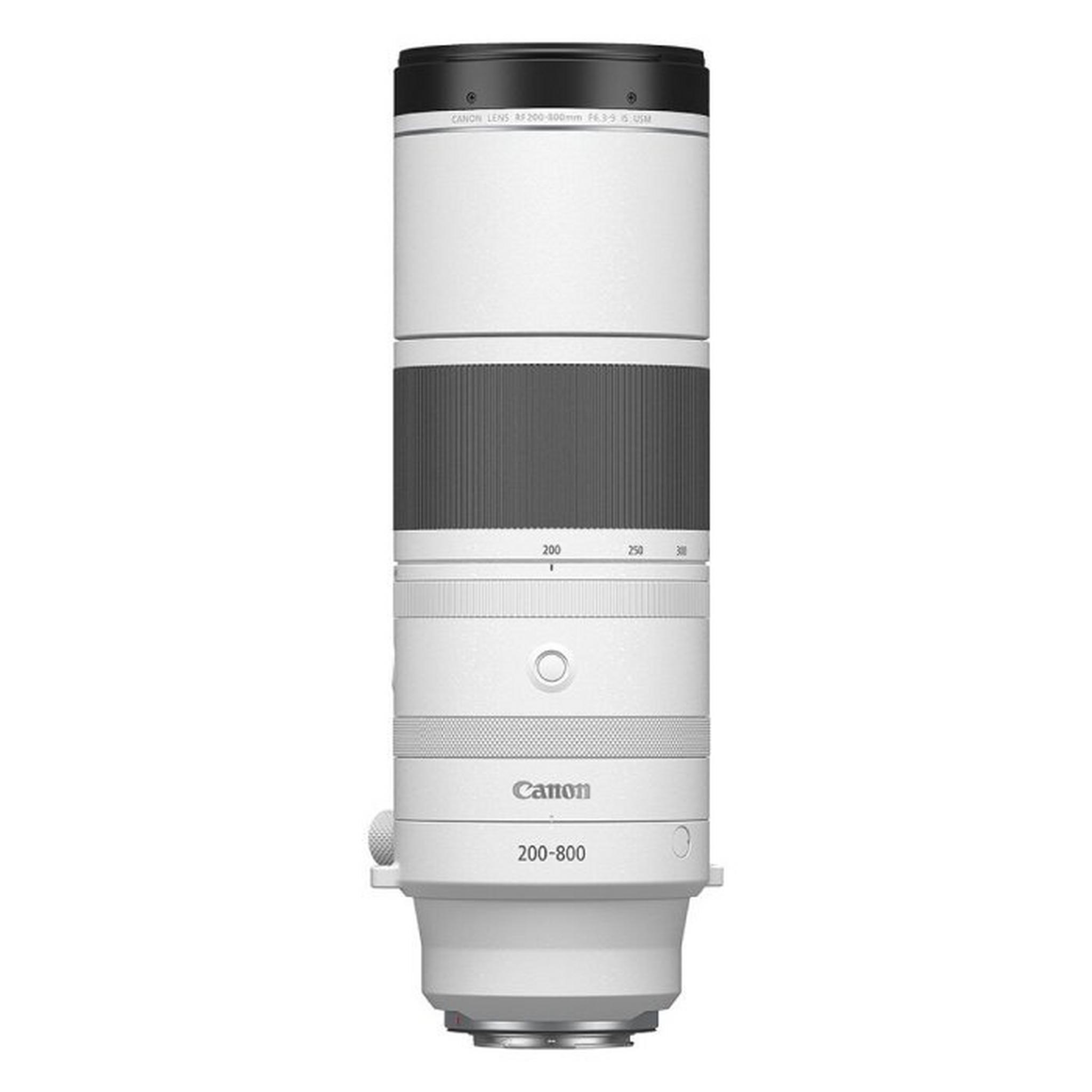 CANON RF 200-800MM Telephotozoom Lens, F6.3-9 IS USM, 6263C005AA – White