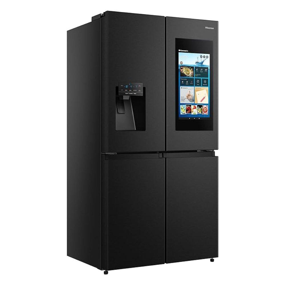 Hisense Four Door Refrigerator, 19.1CFT, 541 Liters, RQ759N4IBU1 - Black