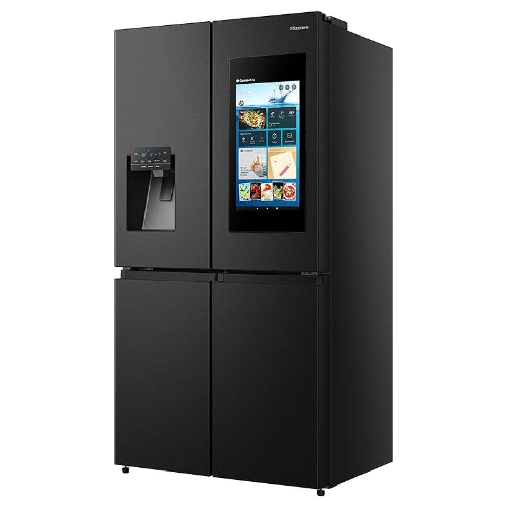 Hisense Four Door Refrigerator, 19.1CFT, 541 Liters, RQ759N4IBU1 - Black