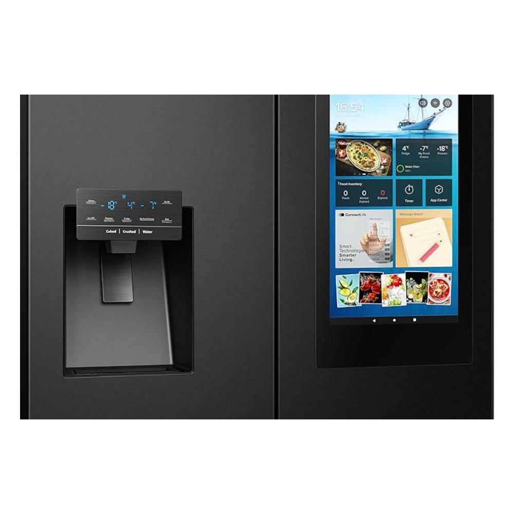 Hisense Four Door Refrigerator, 19.1CFT, 541 Liters, RQ759N4IBU1 - Black