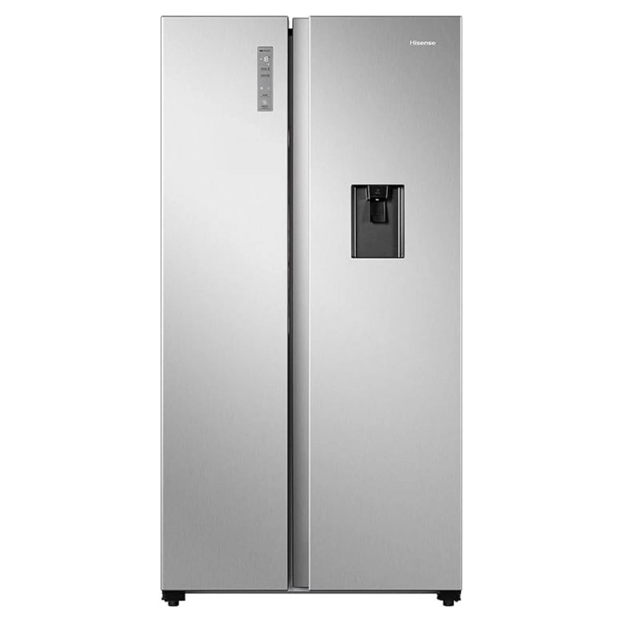 Hisense Side by Side Refrigerator, 24 CFT, 670 Liters, RS670N4WSU1 – Inox