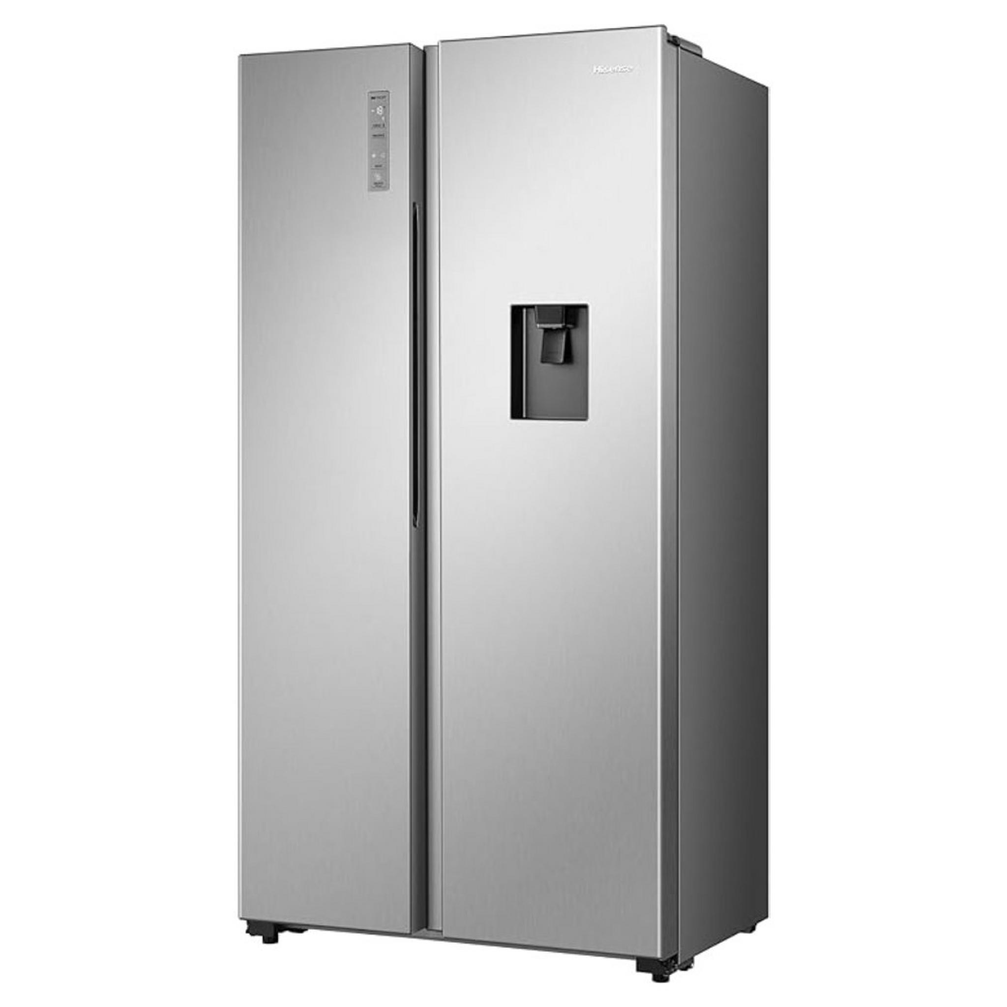 Hisense Side by Side Refrigerator, 24 CFT, 670 Liters, RS670N4WSU1 – Inox