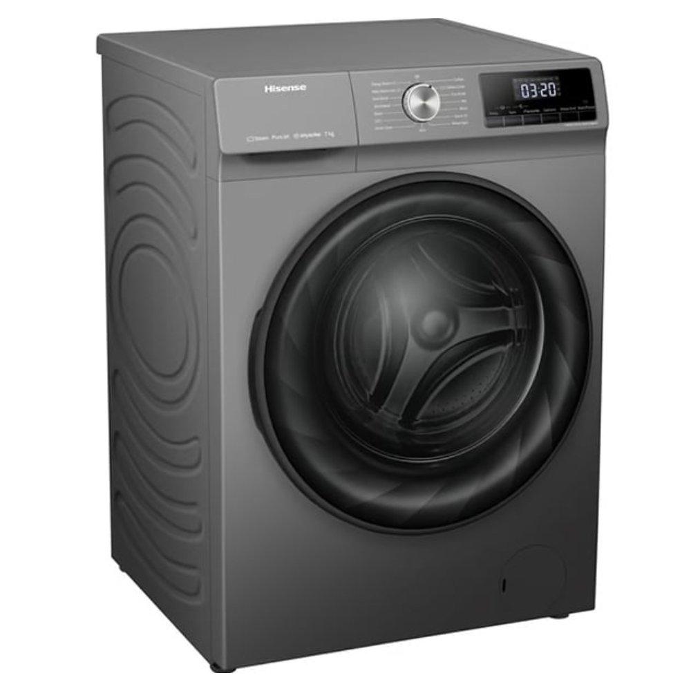 Hisense Front Load Washer, 7KG, WFQP7012T/P - Titanium Gray