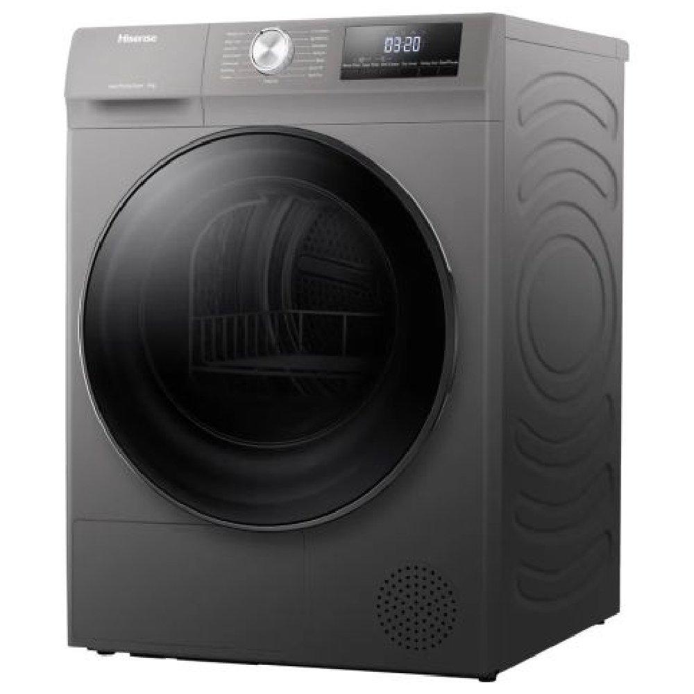 Hisense Heat Pump Dryer, 9 KG Drying Capacity, DHQA902UT - Titanium Gray