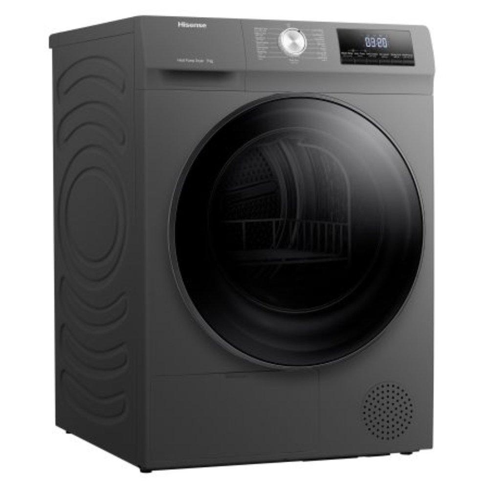 Hisense Heat Pump Dryer, 9 KG Drying Capacity, DHQA902UT - Titanium Gray