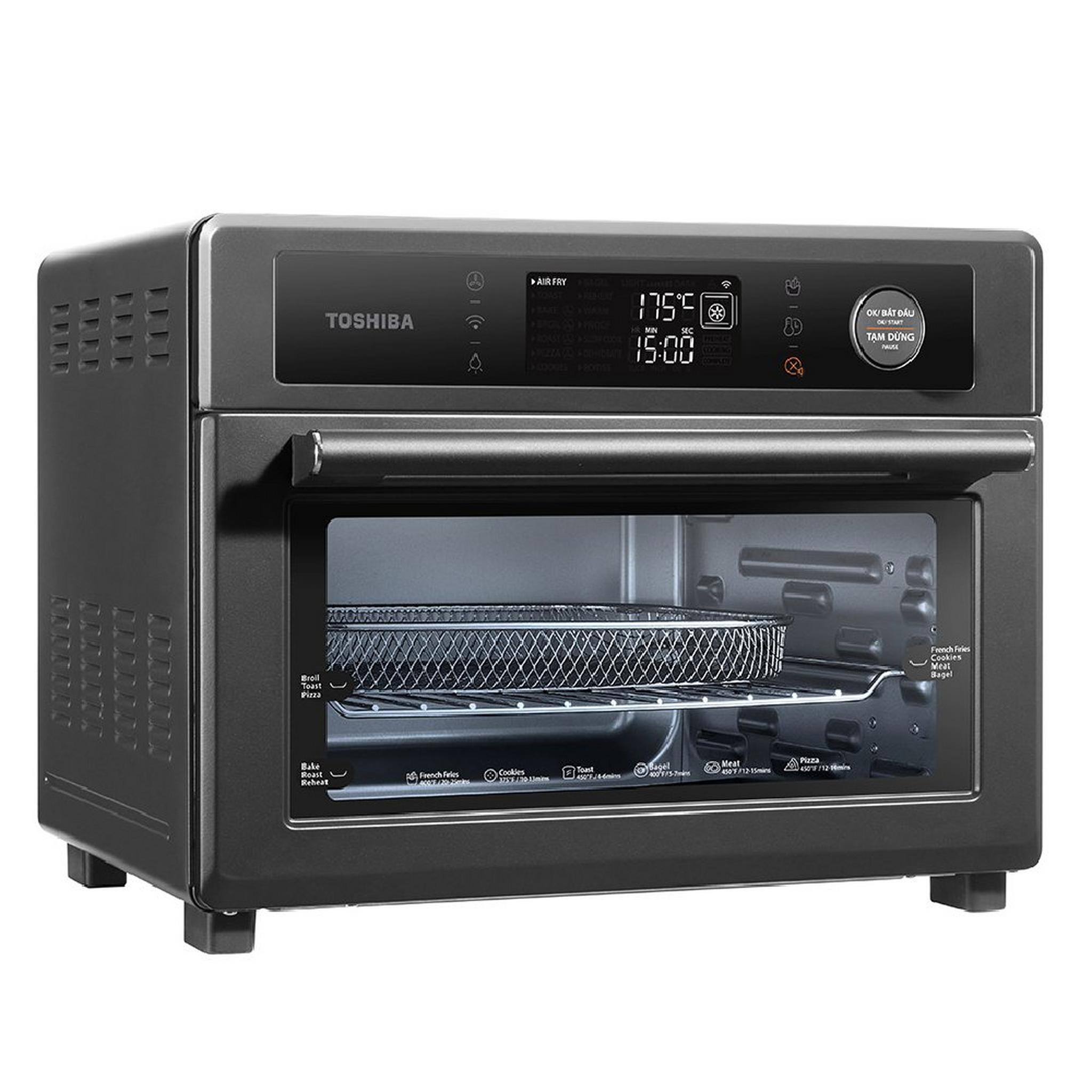 Toshiba Air Fryer Toaster Oven, 1750W, 25L, TL2-SAC25GZE – Black